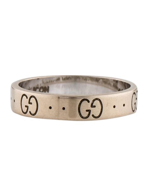 gucci icon thin band silver|More.